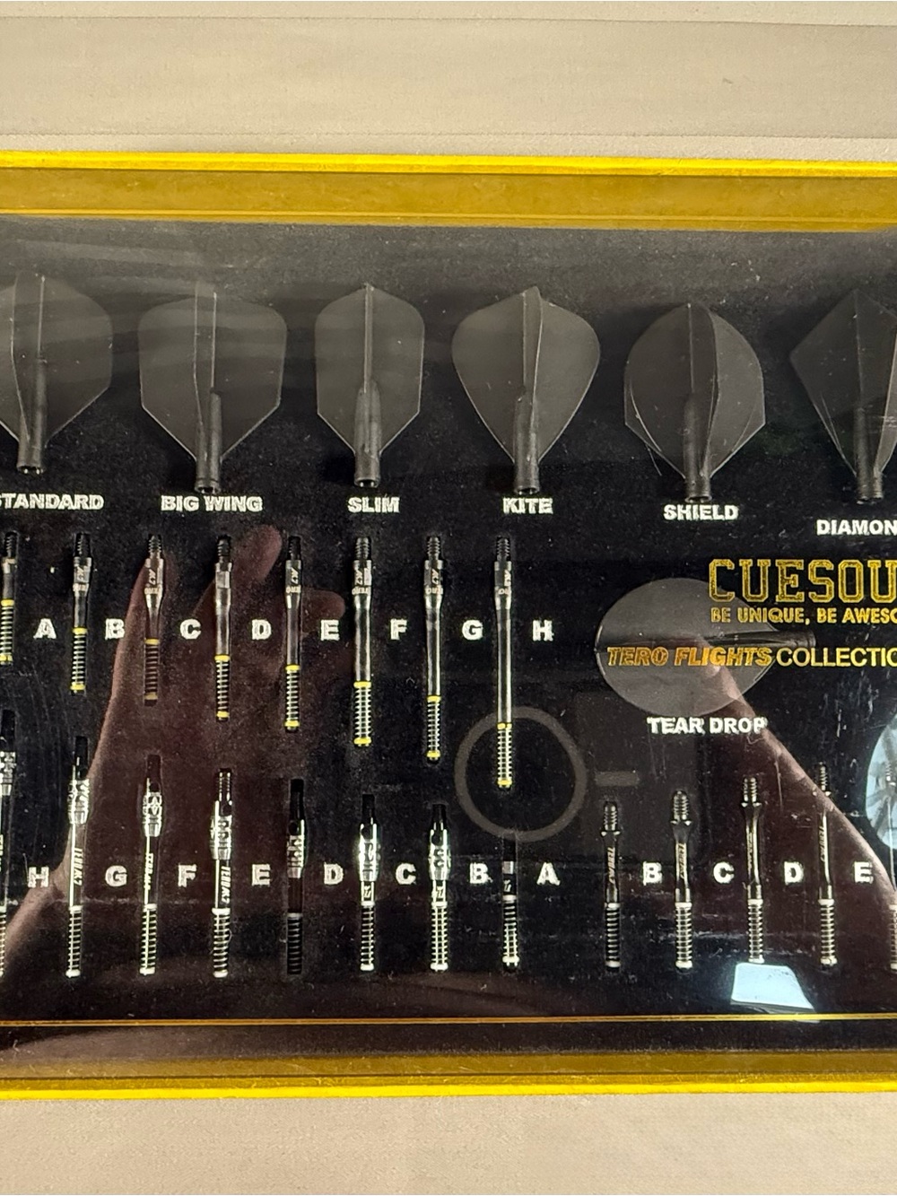 CUESOUL TERO Dart Flights/Shaft Collection Set, Assorted Shapes & Sizes